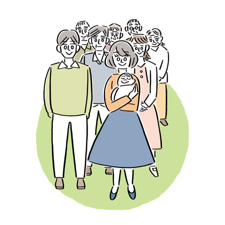 家族のイラスト
