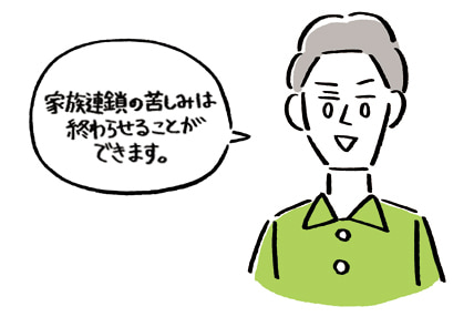 家族連鎖は克服できます！