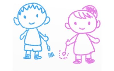 花火をする子供たち